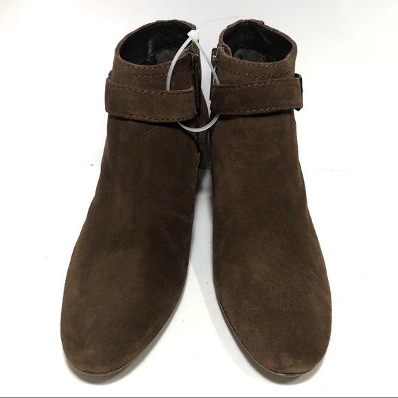 Aquatalia brown suede block heel boots size 7 - Picture 2 of 8